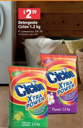 Tia Detergente ciclon 1,2kg oferta