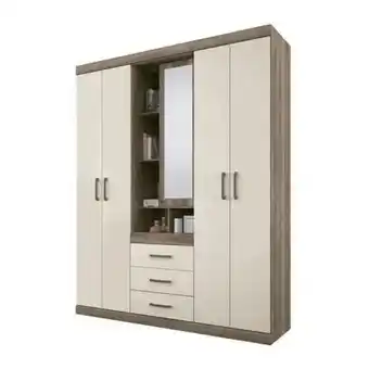 Muebles el Bosque Armario havana star 5p 3c con espejo castaño/blanco antiguo oferta