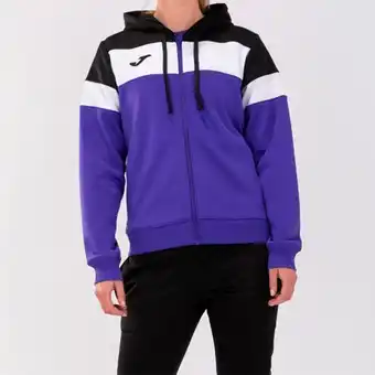 Joma Chaqueta con capucha mujer crew iv morado negro blanco oferta