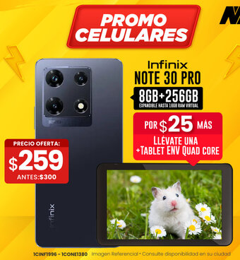 Novicompu Infinix NOTE 30 PRO 8GB+256GB oferta