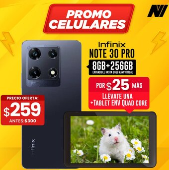 Novicompu Infinix NOTE 30 PRO 8GB+256GB oferta