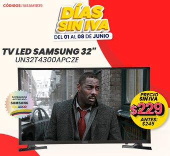 Novicompu TV LED SAMSUNG 32" UN32T4300APCZE oferta