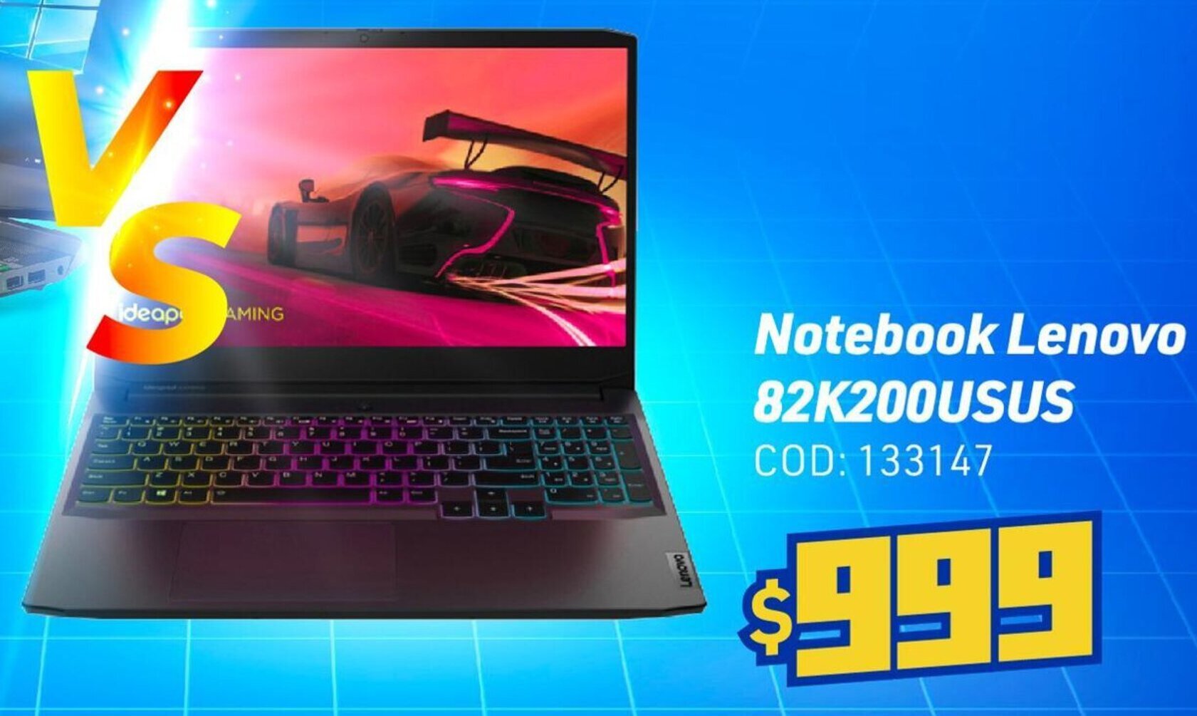 Artefacta Notebook Lenovo 82K200USUS COD: 133147 oferta