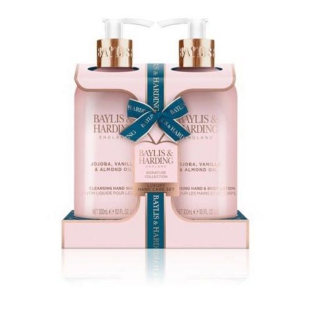 Las Fragancias Jojoba, vanilla & almond oil set body wash - body lotion bottle  300 ml x 2 oferta