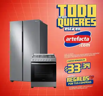 Artefacta REFRIGERADORA S&S RS23T5B00S9/ED SAMSUNG *COCINA A GAS NX52T3510LV/AP 6Q SAMSUNG CUOTAS SEMANALES oferta