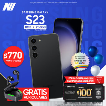 Novicompu SAMSUNG GALAXY S23 8GB + 256GB oferta