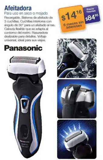 TVentas Panasonic Afeitadora Para uso en seco o mojado oferta