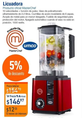 TVentas umco Licuadora oferta