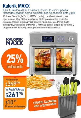 TVentas Kalorik MAXX 9 en 1: freidora de aire oferta