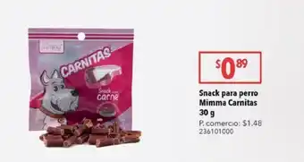 Tia Snacks para perro mimma carnitas 30g oferta