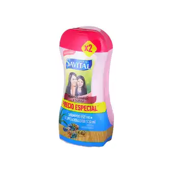 Akí Pack savital multivitaminas shampoo + acondicionador 1080 ml oferta