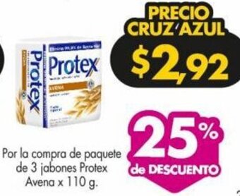 Por la compra de 3 jabones Protex Avena x 110 g.
