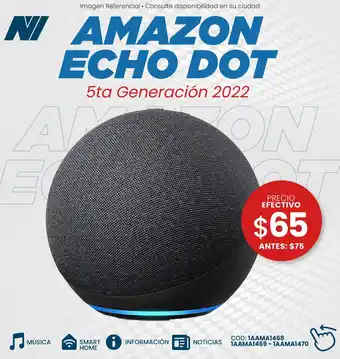Novicompu AMAZON ECHO DOT 5ta Generación 2022 oferta