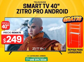 Novicompu TELEVISOR SMART TV 40" ZITRO PRO ANDROID oferta