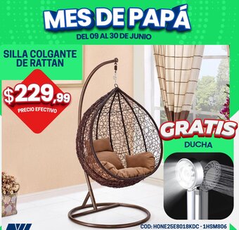 Novicompu SILLA COLGANTE DE RATTAN oferta