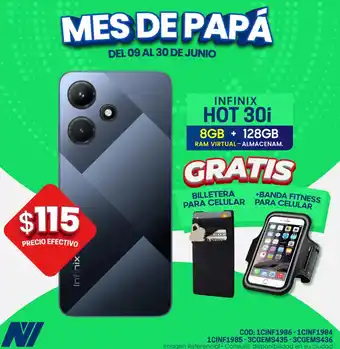 Novicompu INFINIX HOT 30i 8GB + 128GB oferta