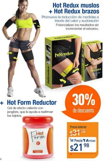TVentas Hot Redux muslos + Hot Redux brazos + Hot Form Reductor oferta