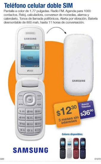 TVentas Teléfono celular doble SIM oferta