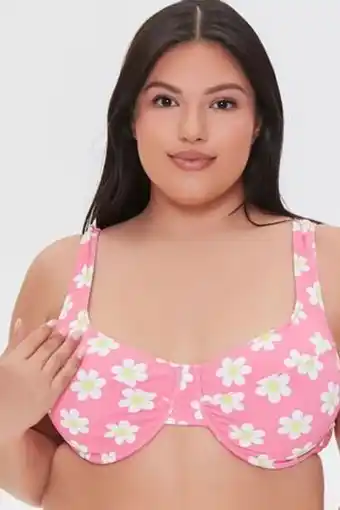 Forever 21 Plus size floral underwire bikini top oferta