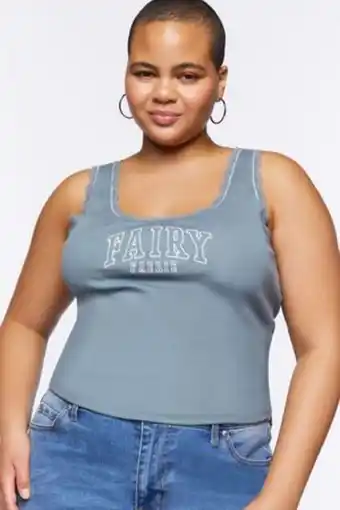 Forever 21 Plus size fairy graphic tank top oferta