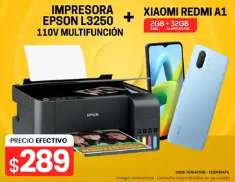 Novicompu IMPRESORA EPSON L3250 110V MULTIFUNCIÓN + XIAOMI REDMI A1 2GB + 32GB oferta