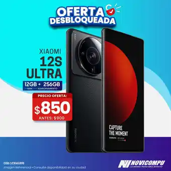Novicompu XIAOMI 12S ULTRA 12GB + 256GB oferta