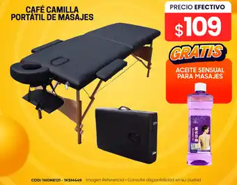 CAFÉ CAMILLA PORTÁTIL DE MASAJES GRATIS ACEITE SENSUAL PARA MASAJES