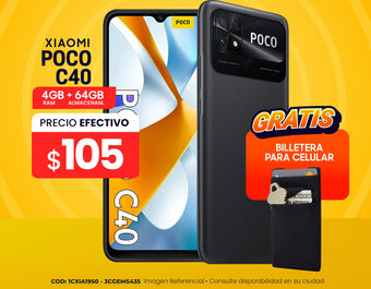 Novicompu XIAOMI POCO C40 4GB + 64GB oferta