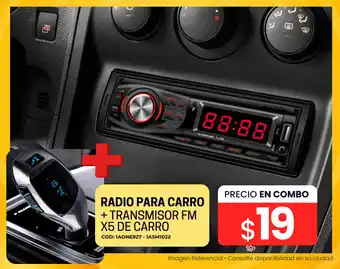 Novicompu RADIO PARA CARR + TRANSMISOR FM X5 DE CARRO O oferta