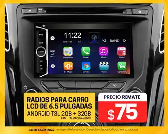 Novicompu RADIOS PARA CARRO LCD DE 6.5 PULGADAS ANDROID T3L 2GB + 32GB oferta