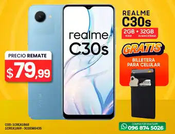 REALME C30s 2GB + 32GB GRATIS BILLETERA PARA CELULAR