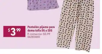 Tia Pantalón pijama para dama oferta