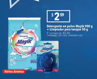 Tia Detergente en polvo mayik 900g + limpiador para tanque 50g oferta