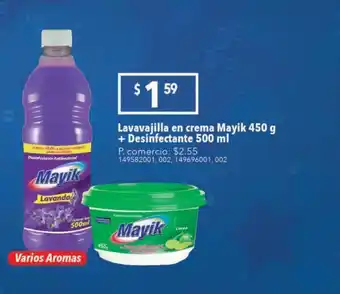 Tia Lavavajillas en creme mayik 450g + desinfectante 500ml oferta