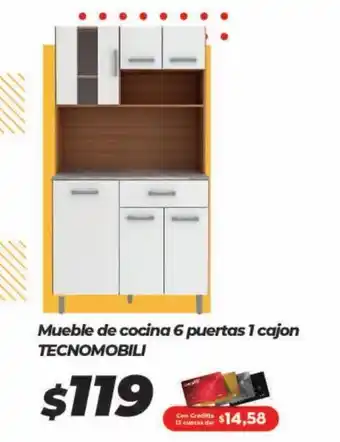 Tia Mueble de cocina 6 puertas 1 cajon oferta