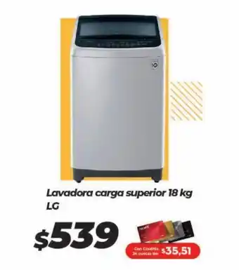 Tia Lavadora de carga superior lg oferta