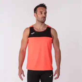 Joma Camiseta sin mangas hombre race coral negro oferta