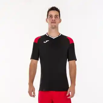Joma Camiseta manga corta hombre crew iii negro rojo blanco oferta