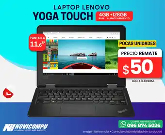 Novicompu LAPTOP LENOVO YOGA TOUCH 4GB+128GB oferta
