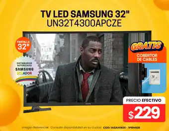 Novicompu TV LED SAMSUNG 32" UN32T4300APCZE GRATIS COBERTOR DE CABLES oferta