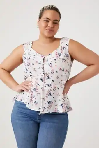 Forever 21 Plus size floral print top oferta