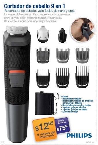 TVentas Philips Cortador de Cabello 9 en 1 oferta