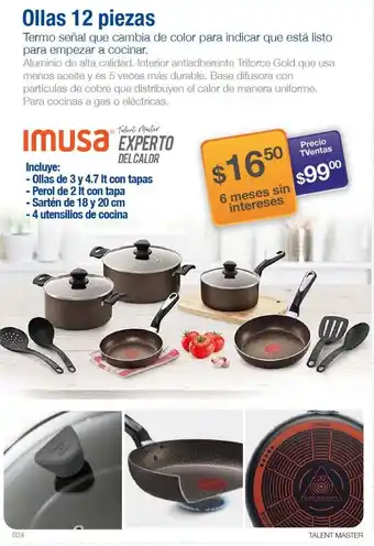 TVentas Ollas 12 Piezas oferta