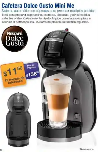 TVentas Cafetera Dolce Gusto Mini Me oferta