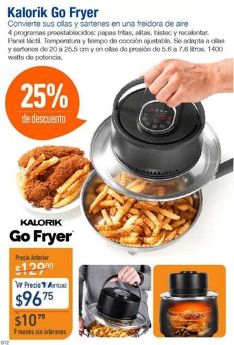 TVentas Kalorik Go Fryer oferta