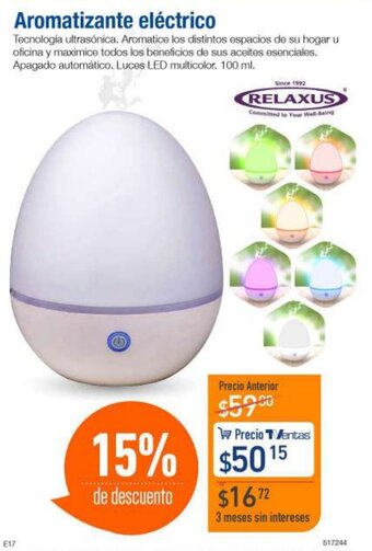 TVentas Aromatizante eléctrico oferta