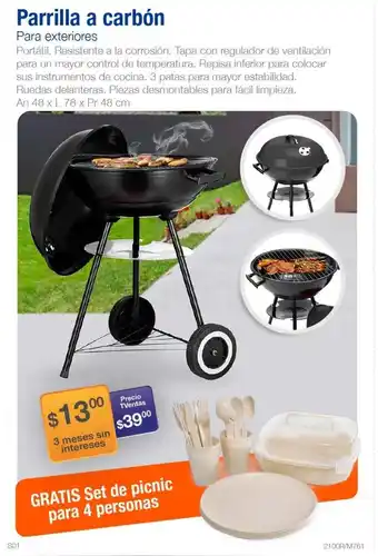 TVentas Parilla a Carbón oferta