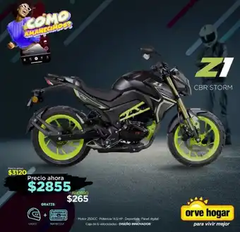 Orve Hogar Motor 250CC Potencia 14.5 HP Deportiva Panel Digital Diseño Innovador oferta