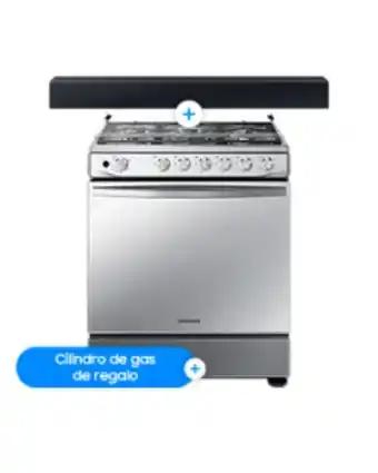 Bundle estufa a gas nx52t7522ls/ap+barra hw-c400/zp