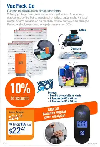 TVentas VackPack Go oferta
